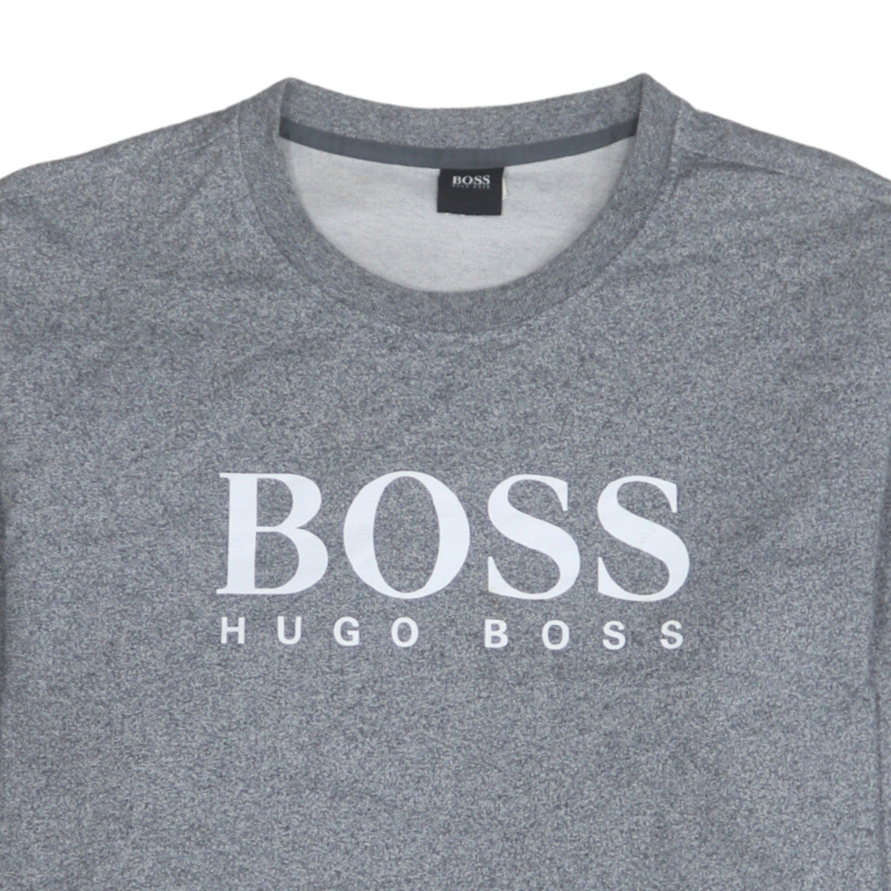 Hugo Boss Men's Grey 2XL Pullover Sweatshirt Crew Neck Logo Jumper