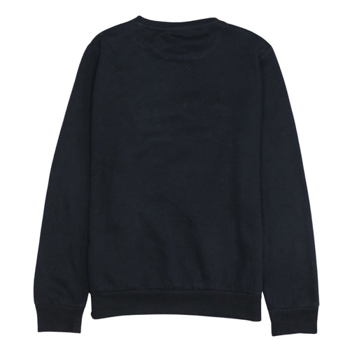 Disney Women Black Cotton Pullover Sweatshirt Mickey & Minnie Size S