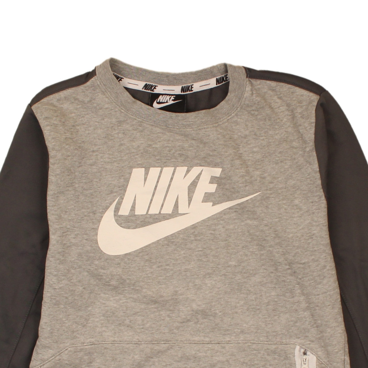 Nike Boys Grey & Black Crew Neck Pullover Sweatshirt M 137-147cm