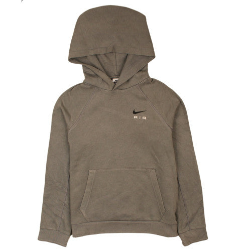 Nike Boys Brown Pullover Hoodie L Logo Fleece Hooded Sweatshirt