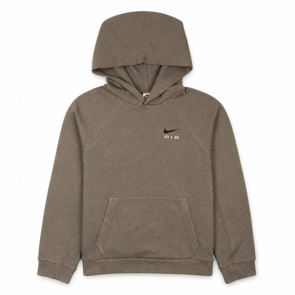 Nike Boys Brown Pullover Hoodie L Logo Fleece Hooded Sweatshirt