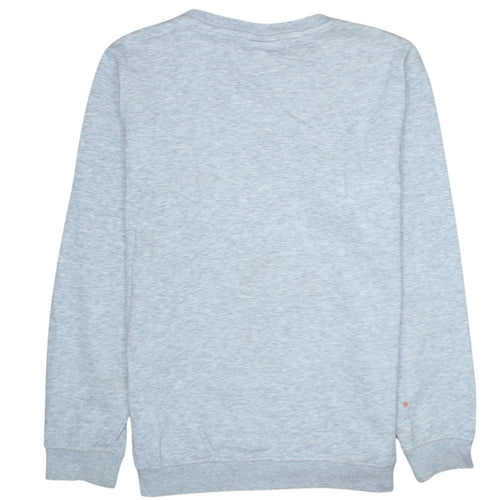 Kappa Boys Grey Logo Crew Neck Sweatshirt Size 146/152 Cotton Blend