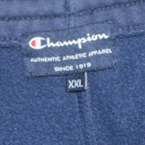 Champion Men's Blue 2XL Sweatpants Fleece Elastic Waist Trousers