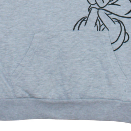 Disney Womens Grey Minnie Mouse Pullover Hoodie Size 10/12