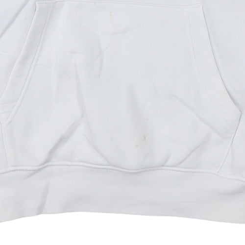 Nike Men's White XS Pullover Hoodie with Multi Swoosh Logo