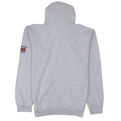 Scandinavian Explorer Mens Grey Norway Pullover Hoodie 2XL
