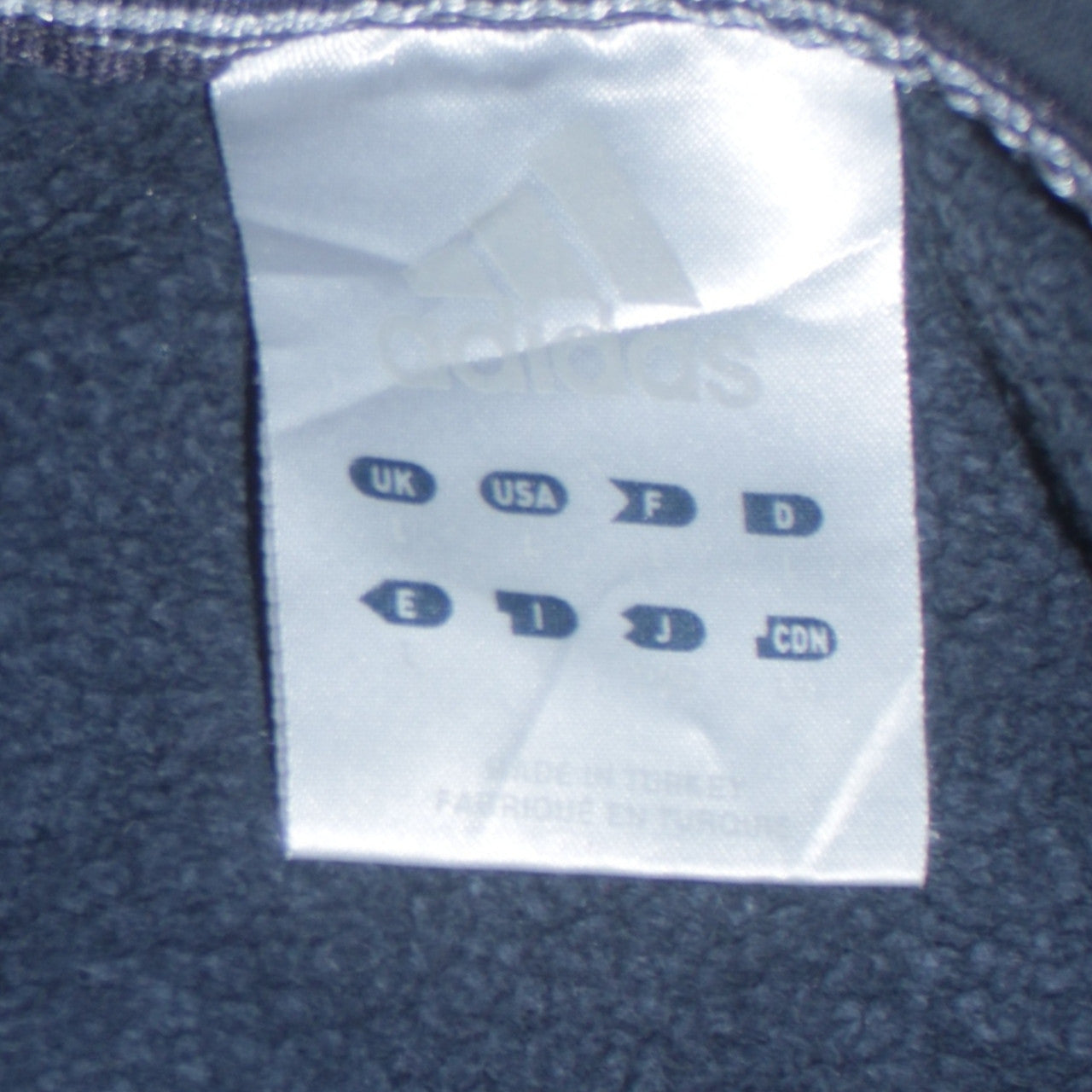 Adidas Mens Black Crew Neck Sweatshirt Size L Classic 3-Stripes Pullover