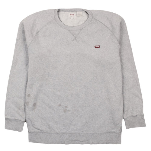 Levi's Men's Grey Crew Neck Pullover Sweatshirt Size L