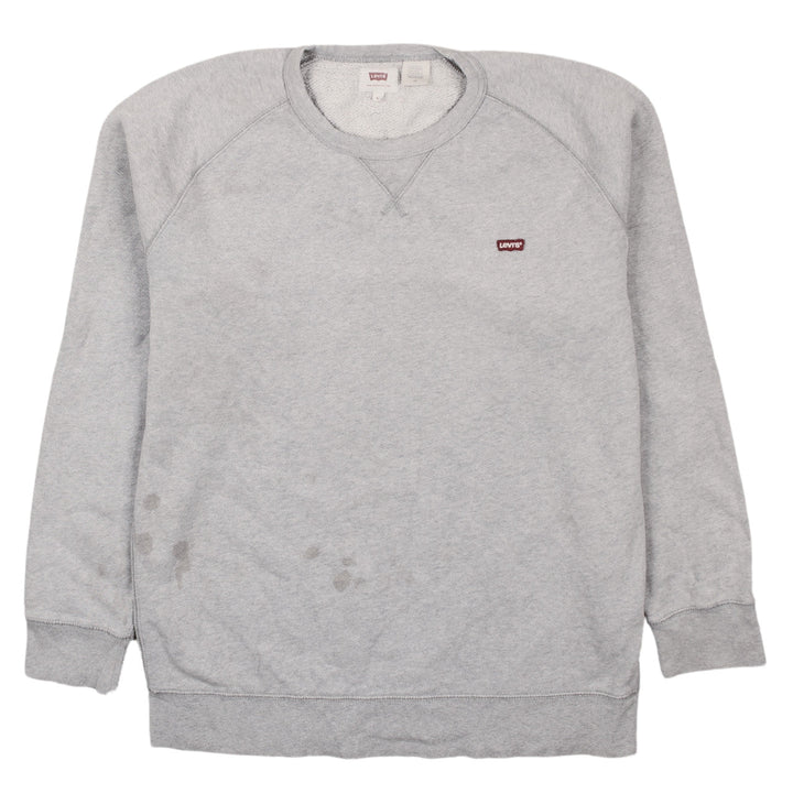 Levi's Men's Grey Crew Neck Pullover Sweatshirt Size L