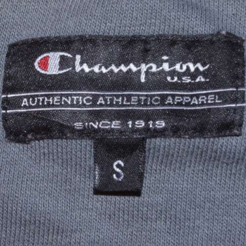 Champion Men's Red Crew Neck Pullover Sweatshirt S Regular Fit