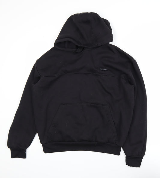 Slazenger Men's Black Pullover Hoodie Size M Fleece Sweatshirt