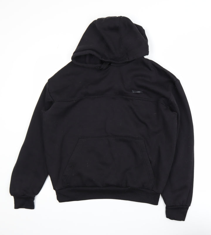 Slazenger Men's Black Pullover Hoodie Size M Fleece Sweatshirt