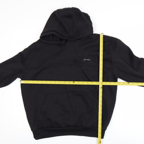 Slazenger Men's Black Pullover Hoodie Size M Fleece Sweatshirt