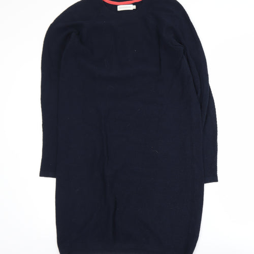 Paraphrase Women’s Black Wool Cotton Knit Jumper Dress Size 10