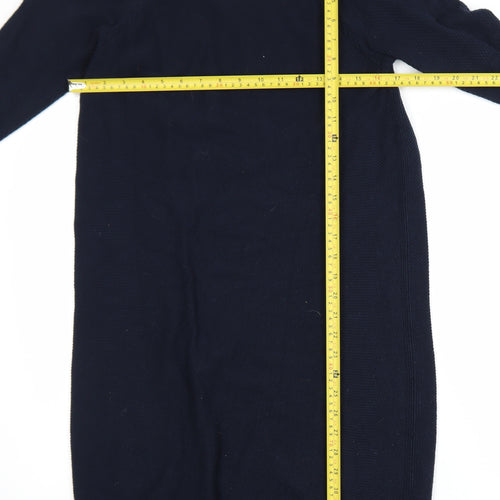 Paraphrase Women’s Black Wool Cotton Knit Jumper Dress Size 10