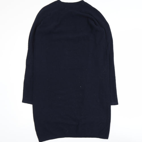 Paraphrase Women’s Black Wool Cotton Knit Jumper Dress Size 10