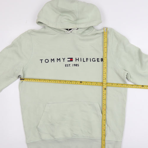 Tommy Hilfiger Men’s Green Pullover Hoodie M Regular Fit