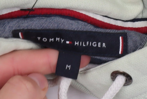 Tommy Hilfiger Men’s Green Pullover Hoodie M Regular Fit