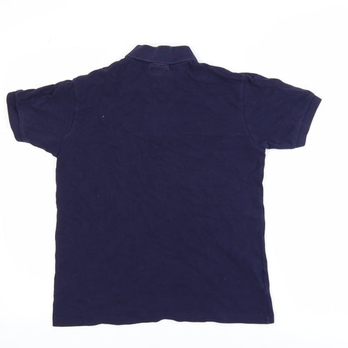 Lacoste Boys Blue Polo Shirt 16 Years Cotton Short Sleeve Logo Top