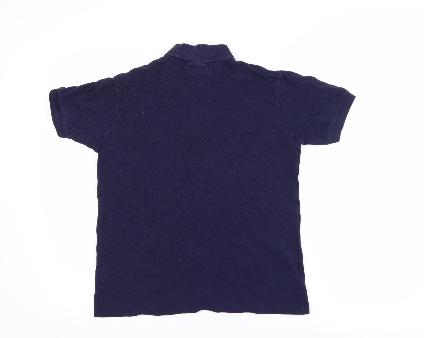 Lacoste Boys Blue Polo Shirt 16 Years Cotton Short Sleeve Logo Top