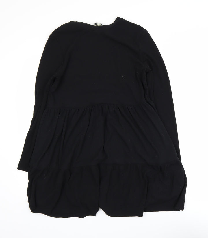Miss Selfridge Women’s Black Long Sleeve Swing Dress Size 12