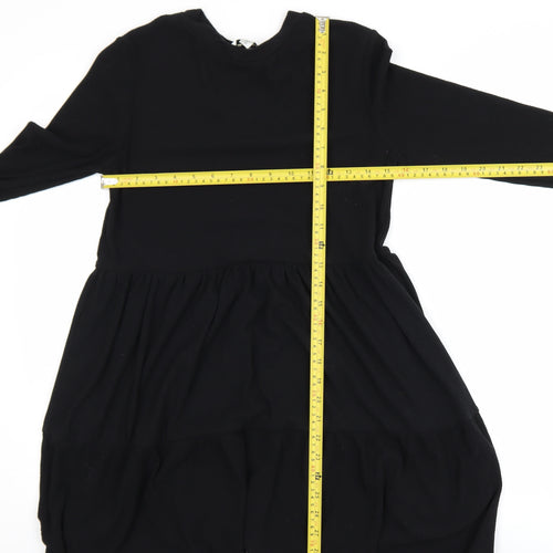 Miss Selfridge Women’s Black Long Sleeve Swing Dress Size 12