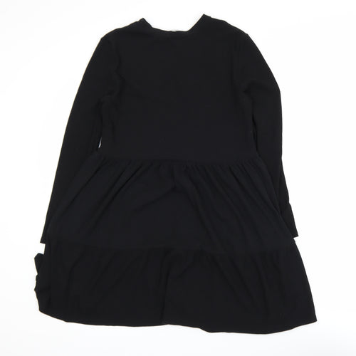 Miss Selfridge Women’s Black Long Sleeve Swing Dress Size 12