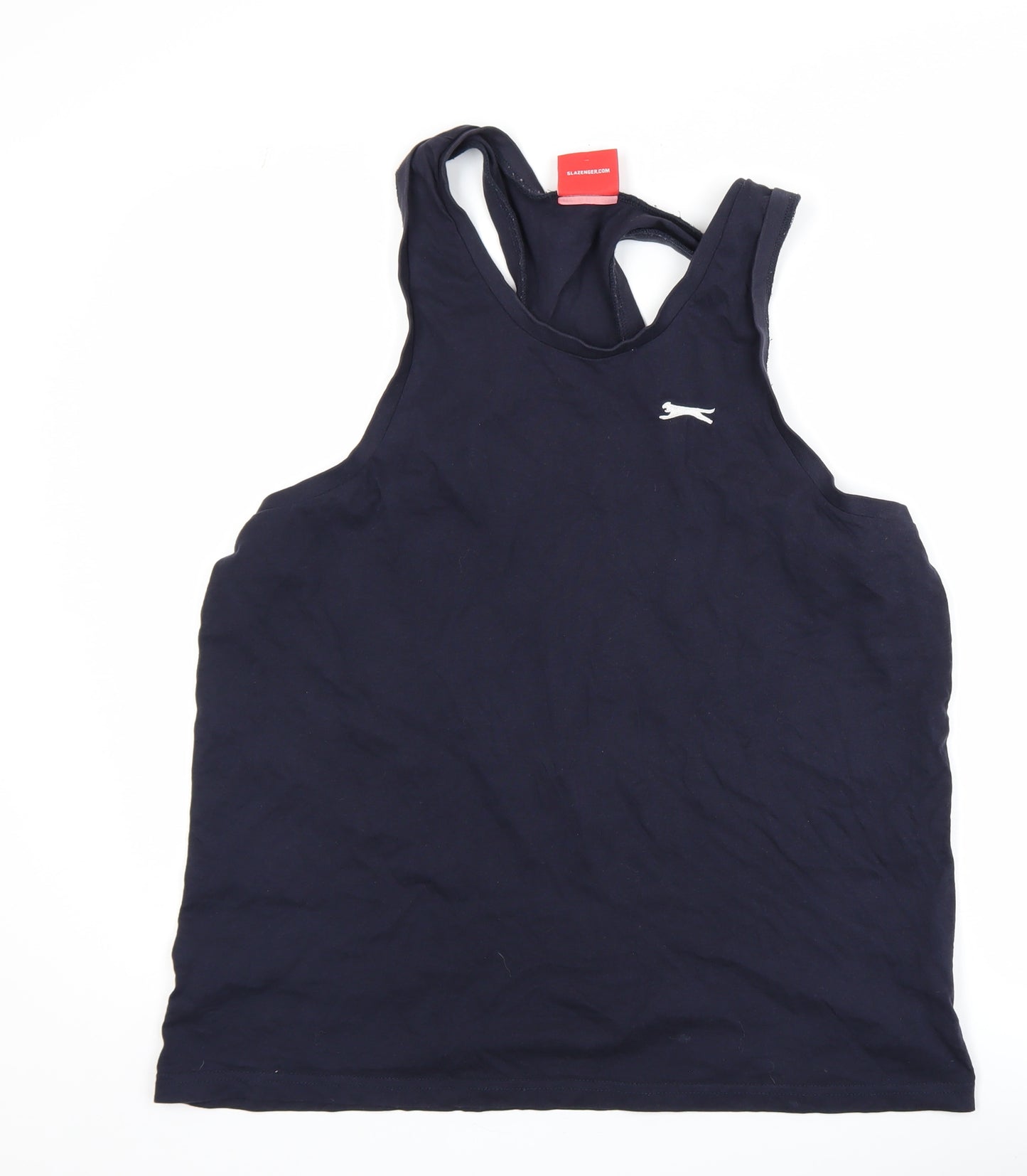 Slazenger Men's Blue Athletic Tank Top L Lightweight Cotton