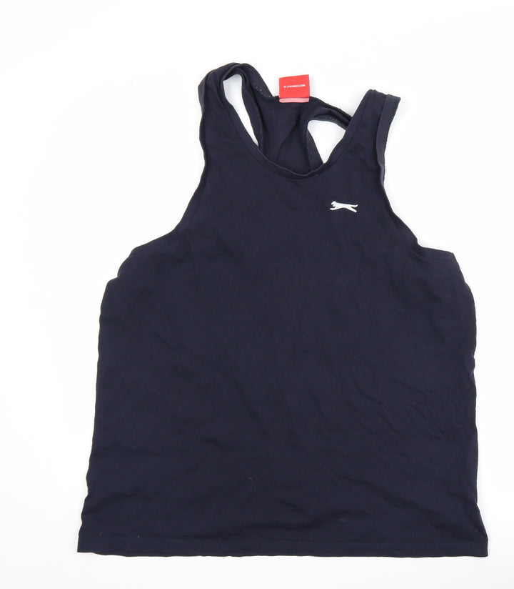 Slazenger Men's Blue Athletic Tank Top L Lightweight Cotton