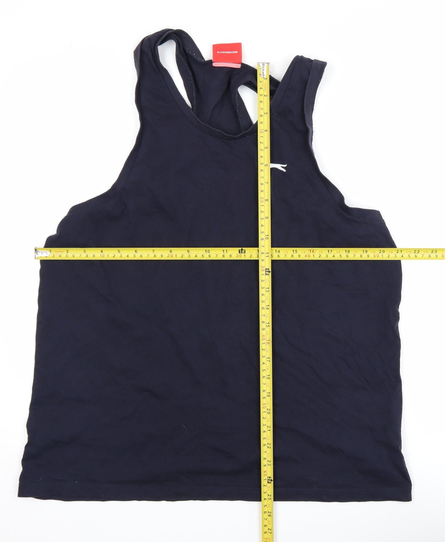 Slazenger Men's Blue Athletic Tank Top L Lightweight Cotton