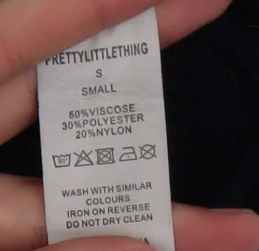 PrettyLittleThing Women's Black Knit Camisole Tank Top Size S