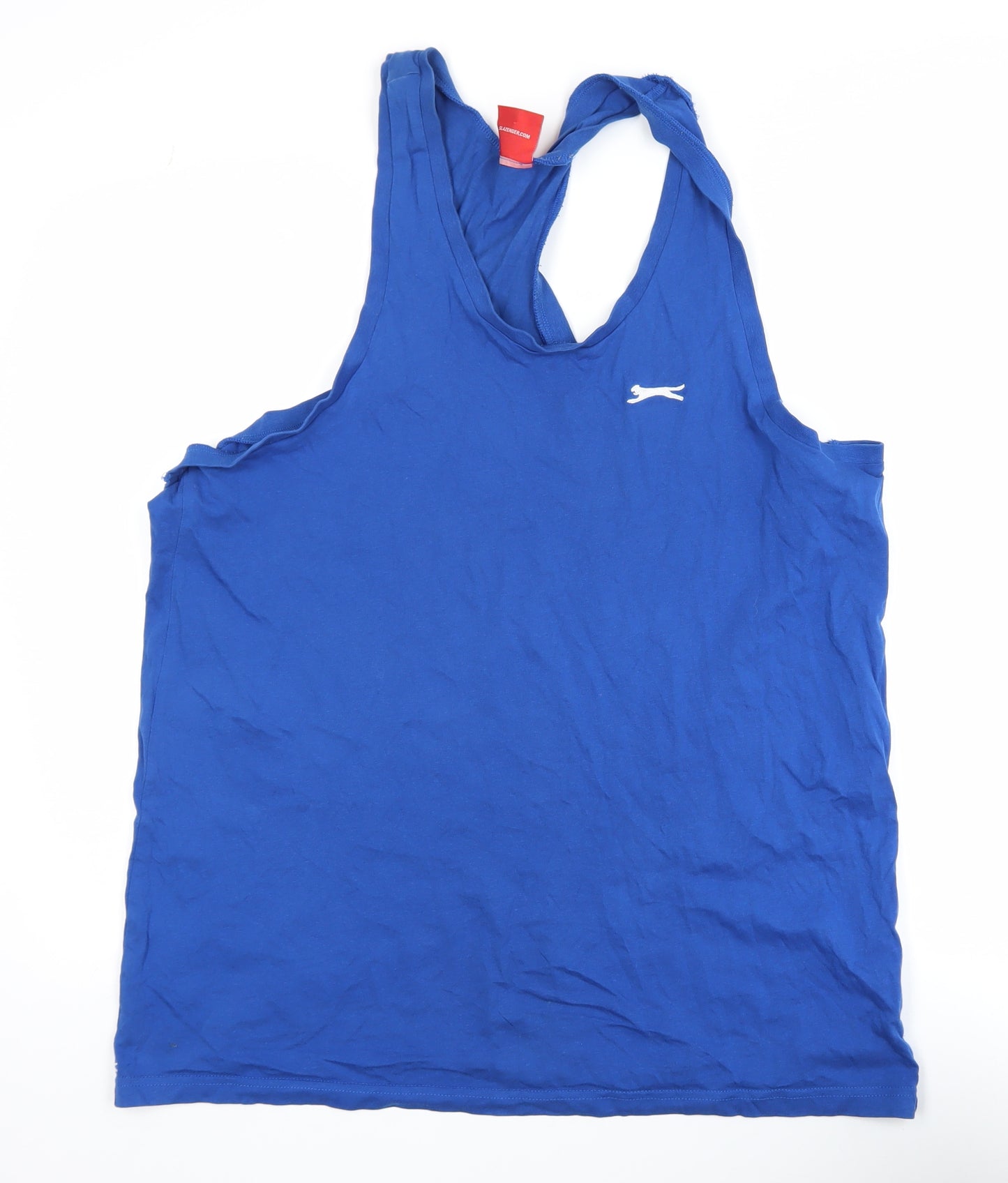 Slazenger Men's Blue Cotton Athletic Tank Top XL