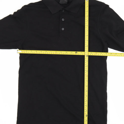Regatta Professional Men's Black Long Sleeve Collared Polo Shirt M