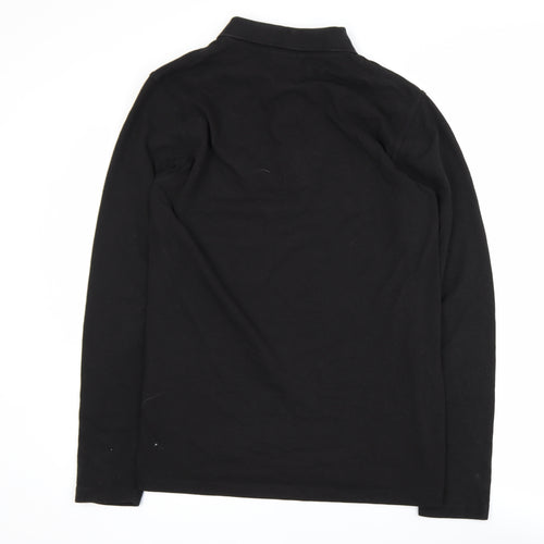 Regatta Professional Men's Black Long Sleeve Collared Polo Shirt M