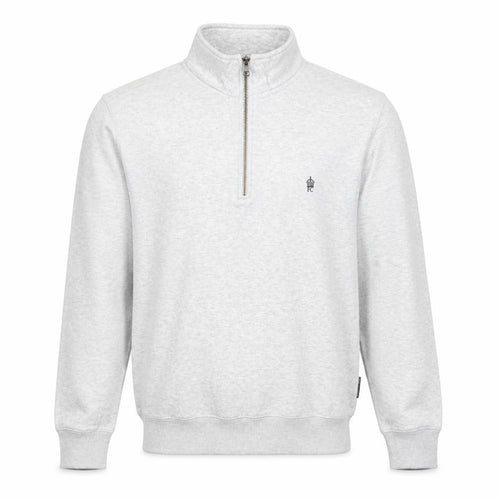 French Connection Men's Grey 1/4 Zip Sweatshirt Size S