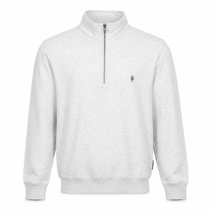 French Connection Men's Grey 1/4 Zip Sweatshirt Size S