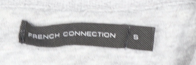 French Connection Men's Grey 1/4 Zip Sweatshirt Size S