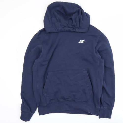 Nike Men’s Blue Pullover Hoodie Size S Fleece Sportswear