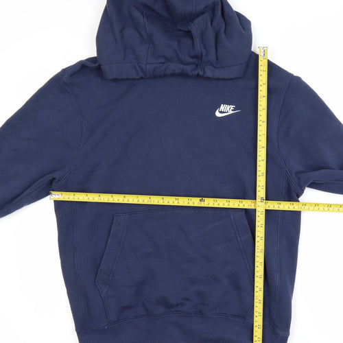 Nike Men’s Blue Pullover Hoodie Size S Fleece Sportswear