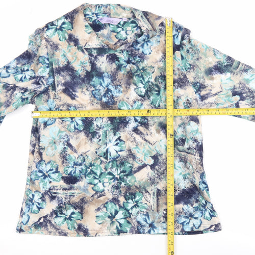 Honor Millburn Women's Multicoloured Floral Tunic Blouse Size 14