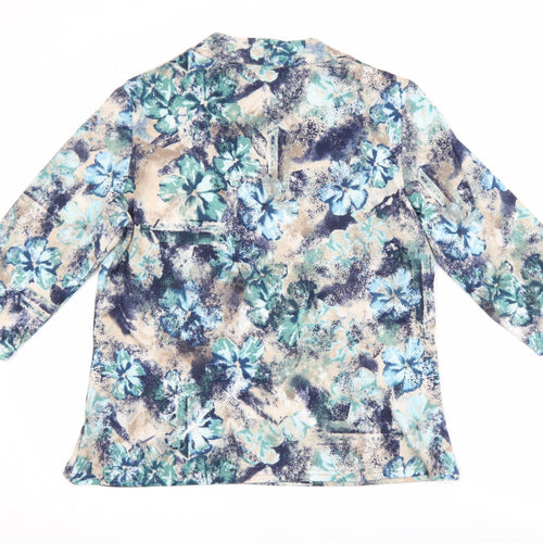 Honor Millburn Women's Multicoloured Floral Tunic Blouse Size 14