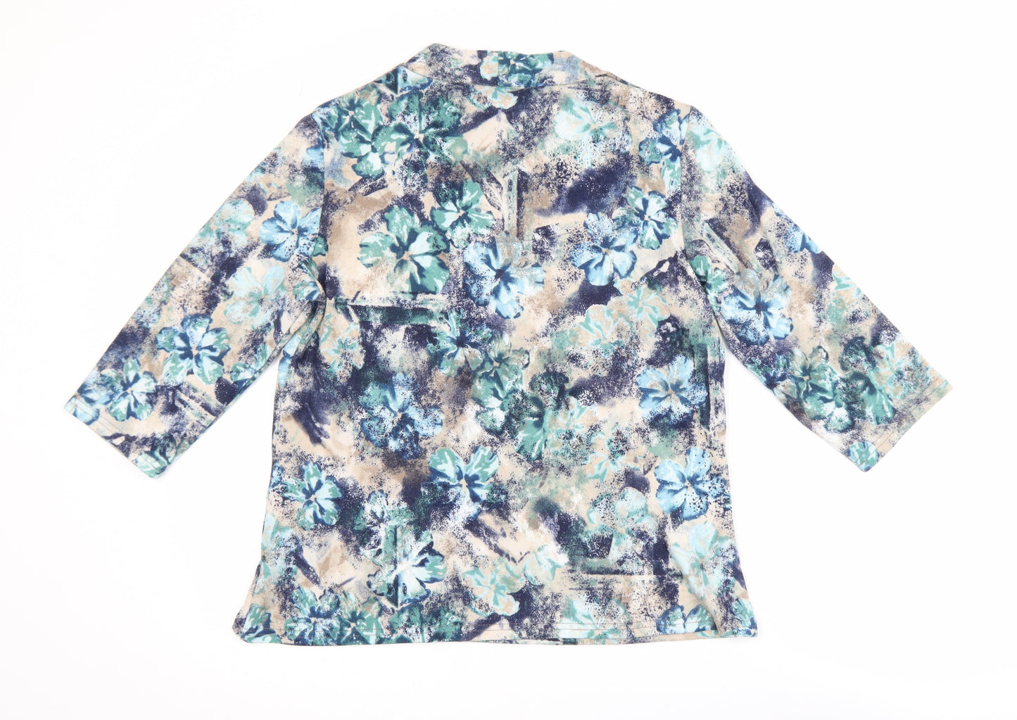 Honor Millburn Women's Multicoloured Floral Tunic Blouse Size 14