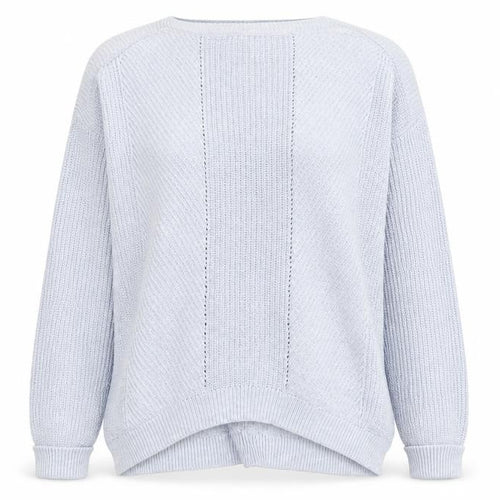 Marks and Spencer Women Blue Cotton Knit Jumper Size L