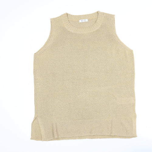 JD Williams Womens Beige Knit Tank Top Size 20 Acrylic Blend