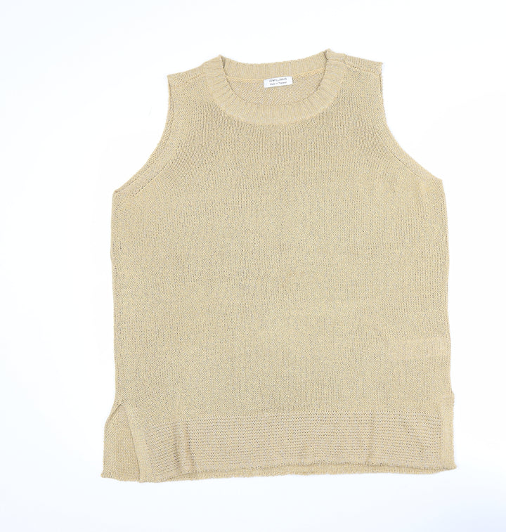 JD Williams Womens Beige Knit Tank Top Size 20 Acrylic Blend