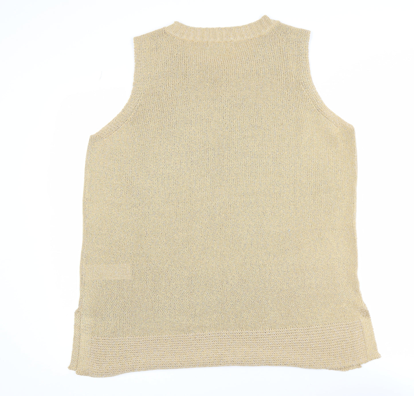 JD Williams Womens Beige Knit Tank Top Size 20 Acrylic Blend
