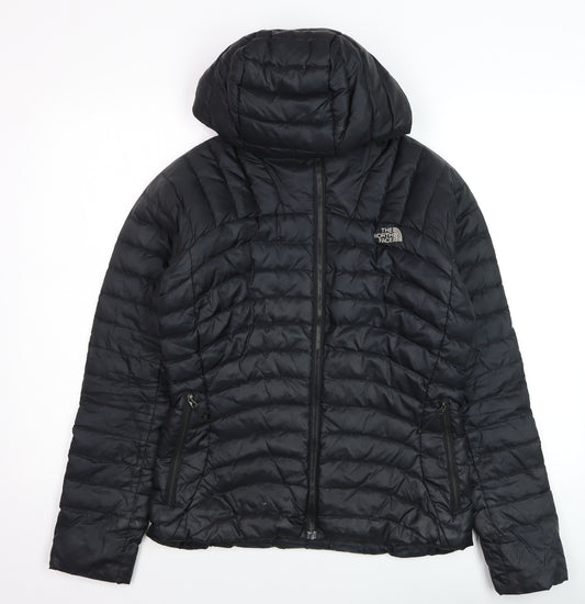 The North Face Women's Black Down Puffer Jacket Size S Hooded