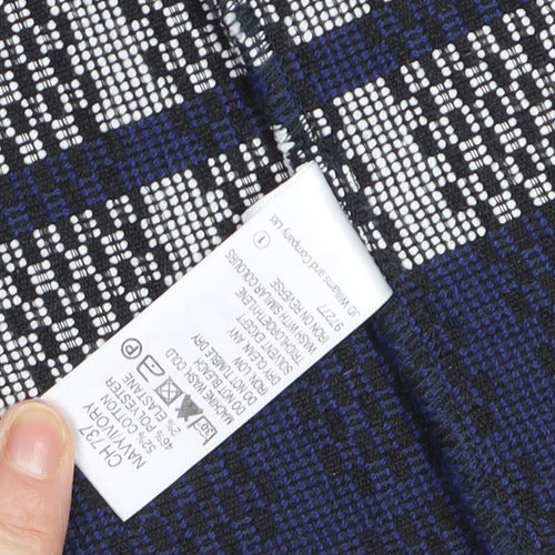 LOOK Magazine for SimplyBe Women's Blue Check Tweed Coat Size 14