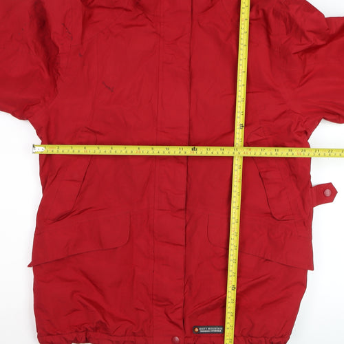 Misty Mountain Men's Red XL Parka Jacket Water Resistant Winter Coat