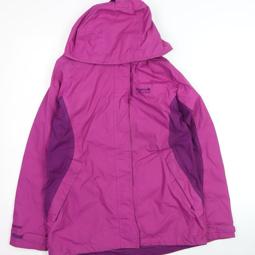 Regatta Womens Purple Waterproof Rain Coat Jacket Size 10